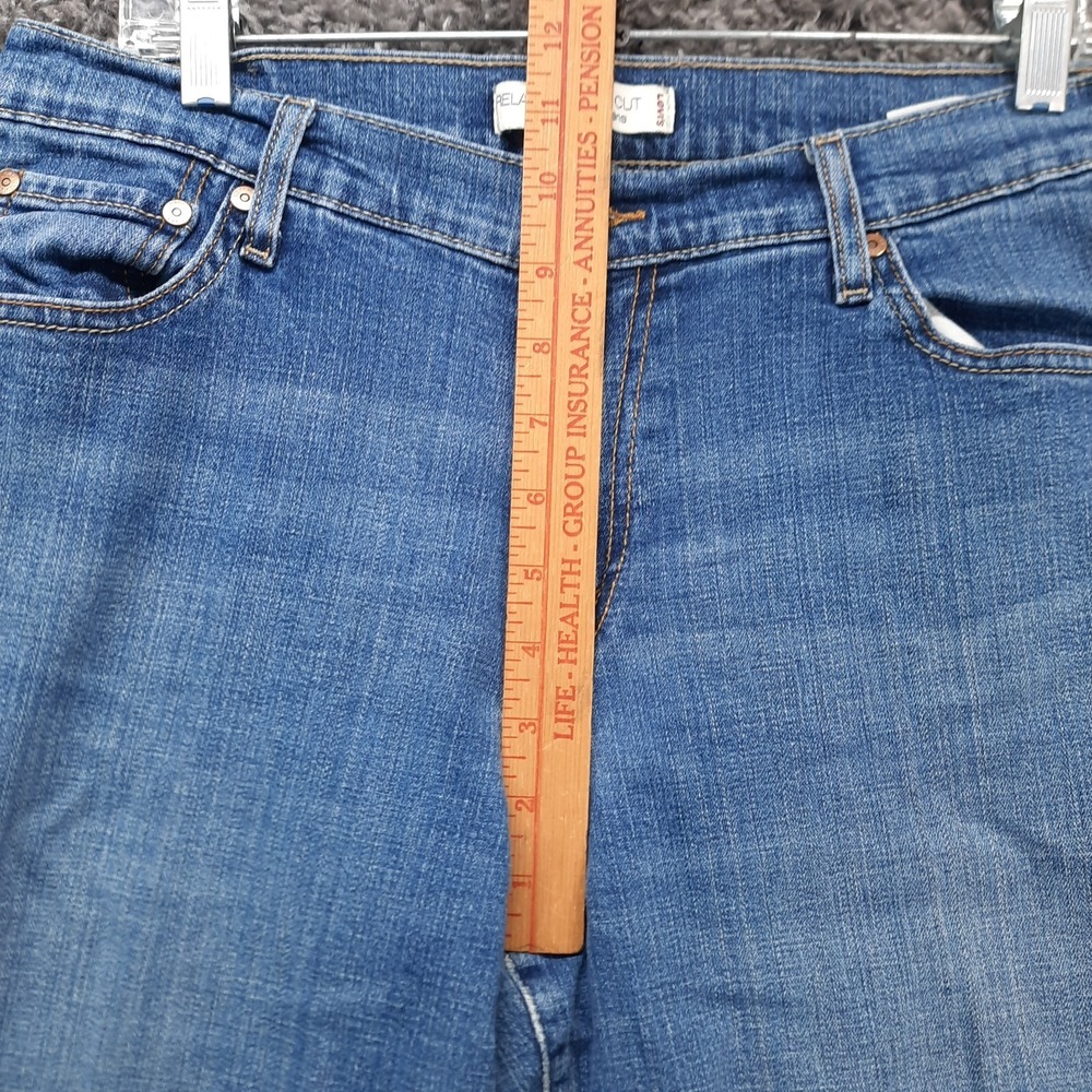 Levis 550 Jeans Women 12 Medium Blue Boot Leg Ladies Stretch Mid Rise Pants - Picture 7 of 10
